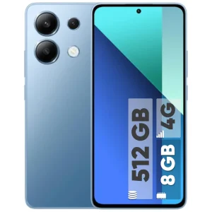 گوشی موبایل شیائومی مدل Redmi Note 13 4G ظرفیت 512گیگابایت (2 سیمکارت + رم 8 + گلوبال + گارانتی 18 ماهه)