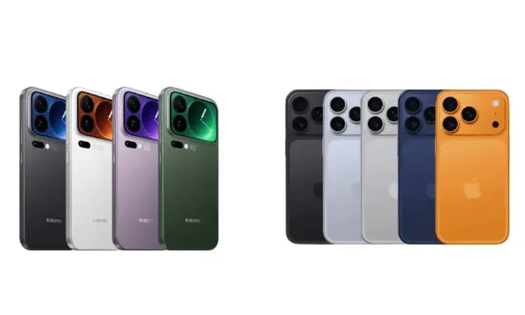فرق اپل17 مکس و شیائومی 17 مکس